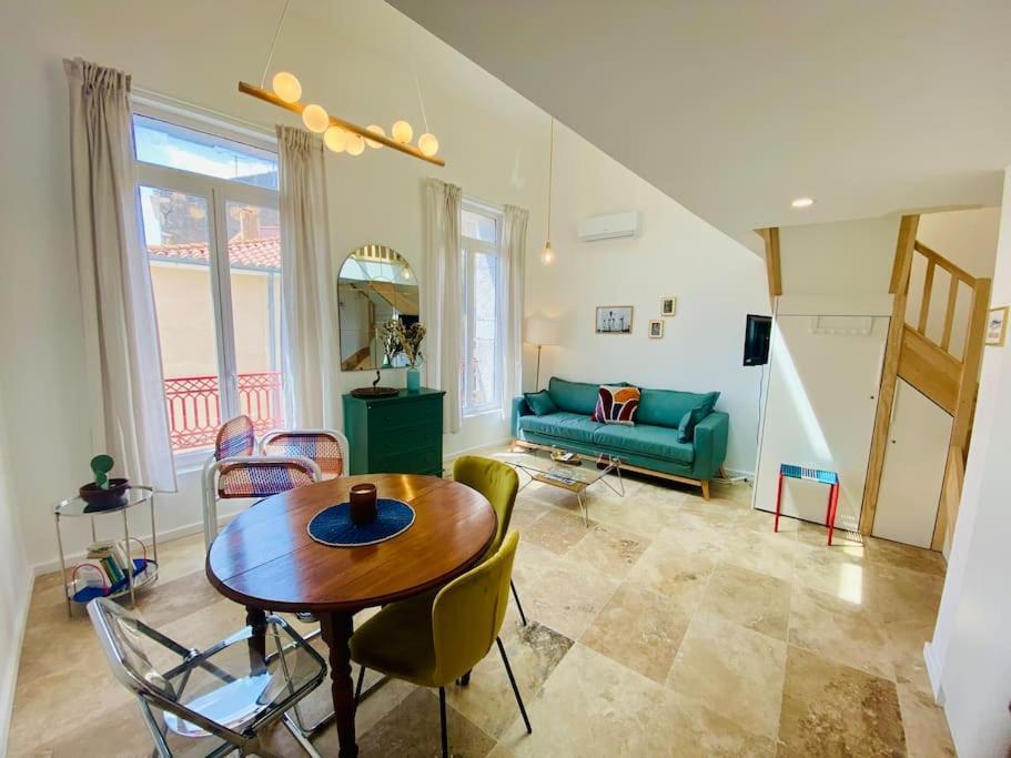 "Le Refuge" Duplex Quartier Haut, Climatise Sete Exterior photo